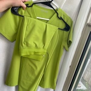 Mandala green apple color scrub set